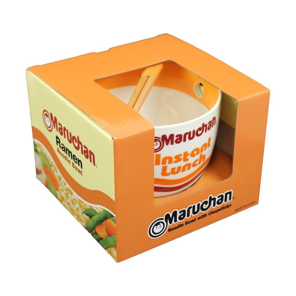 NEW IN BOX LICENSED Maruchan Ramen Bowl Noodle WITH CHOPSTICKS